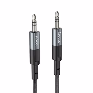 Cable AUX Jack 3,5 mm to Jack 3,5 mm Hoco 1 m UPA23 metal gray