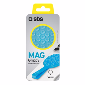 SBS MAG Grippy MagSafe suderinamas laikiklis su siurbtuku ir ausele - mėlynas