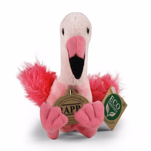 Rappa ekologiškas tikroviškas pliušinis žaislas – flamingas, 15 cm