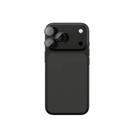 AmazingThing Objektyvo Stiklas iPhone 17 Pro / Pro Max su Pilku Aliuminio Rėmu