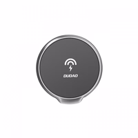 Automobilinis laikiklis Dudao "F13XS" juodas (15W / Magsafe Compatible) (magnetinis / grotelėms)