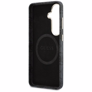 Guess dėklas 4G Script MagSafe skirtas Samsung Galaxy S26 juodas