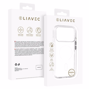 Liavec Pure dėklas su kameros valdymo mygtuku, skirtas iPhone 18 Pro Max/17 Pro Max, baltas