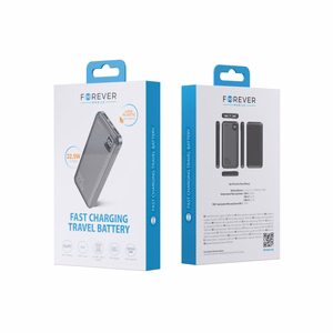 Forever išorinė baterija TB-300M PD QC 22,5W 10000 mAh juoda