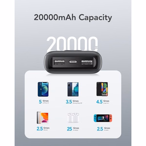 Išorinė baterija VEGER 20000 mAh PD QC3.0 2A20W L20S (VP2039PD / W2039PD) balta