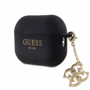 Guess GUAP2LECG4K чехол для AirPods Pro 2 - чёрный Liquid Silicone Glitter Triangle Charm
