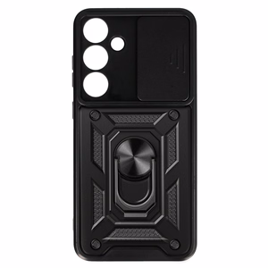 Dėklas telefonui Slide Camera Armor Case skirtas Samsung Galaxy S24 Plus - juodas