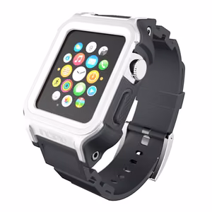 Incipio Octane sustiprintas apsauginis dirželis 38 / 40 / 41 mm Apple Watch, baltos ir pilkos spalvos
