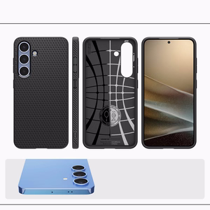 Spigen Liquid Air Dėklas telefonui Samsung Galaxy S25 - matinė juoda