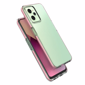 Spring Case dėklas Realme C35 silikoninis dangtelis su rėmeliu juodas