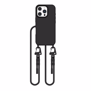 Tech-Protect MagNecklace Magnetinis dėklas telefonui su virvele iPhone 16 Pro - juoda