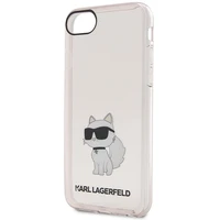 Karl Lagerfeld KLHCI8HNCHTCP iPhone 7/8/ SE 2020 / SE 2022 rožinis/rožinis kietas dėklas Ikonik Choupette