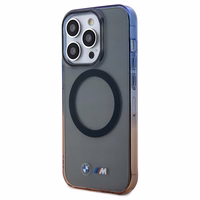 BMW Gradient Bumper Magnetinis dėklas telefonui iPhone 15 Pro Max - pilkas