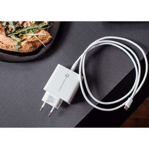 Įkroviklis Forcell (1xUSB-C 3A 45W) baltas