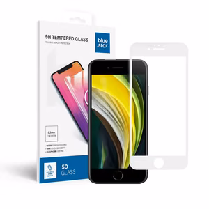 Apsauginis stiklas Blue Star - APP IPHONE 6 5D viso ekrano dengiamasis - baltas