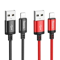 Kabelis USB A į Lightning Hoco 2,4A 1 m X89 juodas