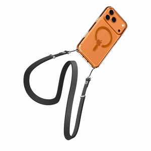 Spigen Ultra Hybrid MagSafe deklas, skirtas iPhone 17 Pro Max - Skaidrus oranzinis