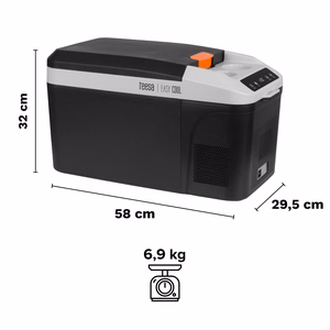 Teesa professional 13 L compressor travel refrigerator with freezing function, DC 12/24 V, AC 230 V