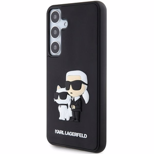Karl Lagerfeld dėklas for Samsung Galaxy S24 Plus KLHCS24M3DRKCNK juodas HC 3D RUBBER KC NFT