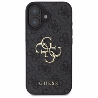 Guess 4G Didelis Logo iPhone 16 Plus Dėklas - juodas