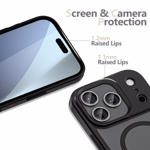 Tech-Protect MagMat Magnetinis dėklas telefonui iPhone 17 Pro Max - Matinis juodas