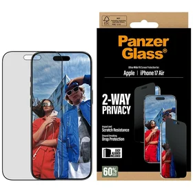 PanzerGlass Ultra-Wide Fit EasyAligner privatumo stiklas iPhone Air