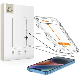 Tech-Protect Quick Set+ Grūdinto stiklo 2 dalių rinkinys iPhone 13 / 13 PRO / 14 / 16e