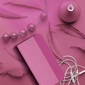 SENSITIVE knygos tipo dėklas telefonui IPHONE 17 Pro šviesiai rožinis