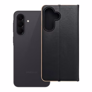 LUNA Book Gold, skirtas SAMSUNG A37 5G, juodas