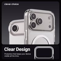Crong Clear MAG Cover - MagSafe iPhone 17 dėklas (Clear)