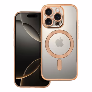 ELECTRO MAG COVER dėklas telefonui suderinamas su Magnetiniu IPHONE 16 Pro auksinis