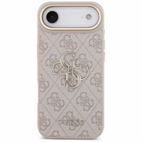 Guess 4G Charms Collection Magnetinis dėklas telefonui iPhone 17 Pro - rudas
