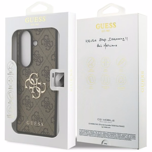 Dėklas telefonui GUESS SAMSUNG Z Fold7 GUHCZFD74GMGBR (4G PU su dideliu logotipu) rudas