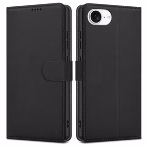 Dėklas Fancy Wallet Xiaomi Redmi 13C/Poco C65/Poco M6 5G juodas
