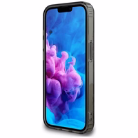 Guess IML Flowers Magnetinis dėklas telefonui iPhone 16e - juodas