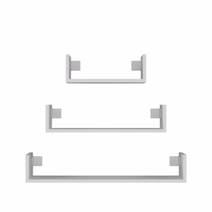 Top E Shop Mobi 3P – wall-mounted floating shelf, white