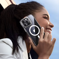 ESR Classic Hybrid Kickstand Halolock MagSafe dėklas rinkinys su stovu + grūdintas stiklas iPhone 16 Pro - skaidrus