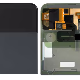 Ekranas Samsung F721 Z Flip4 5G su lietimui jautriu stikliuku ir rėmeliu išorinis (Outer) Graphite originalus (used Grade B)