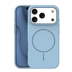 Silicone Thin Mag case for iPhone 17 Pro Max 6,9" light blue