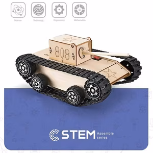 Medinis konstruktorius "Elektrinis tankas", mokomasis modelis