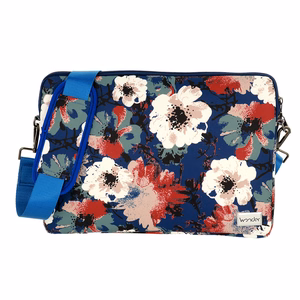 Wonder nešiojamojo kompiuterio dėklas 13-14 colių mėlynas ir kamelijos