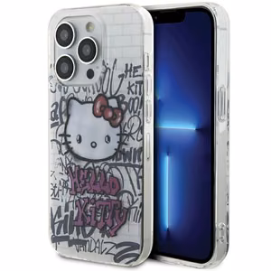 Hello Kitty IML Kitty On Bricks Graffiti dėklas telefonui iPhone 13 Pro Max - baltas