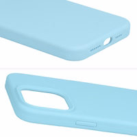 Dėklas telefonui Silicone Lite Case Samsung Galaxy M34 5G šviesiai mėlynas