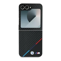 BMW Carbon Tricolor dėklas telefonui Samsung Galaxy Z Flip 6 - juodas