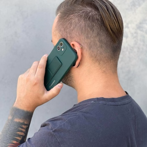 Wozinsky Kickstand Case silikoninis dėklas su stovu Xiaomi Redmi Note 11 Pro juodas