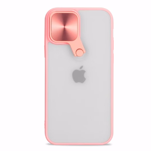 Tel Protect Cyclops dėklas telefonui Iphone 12 šviesiai rožinis