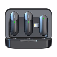 "Devia" mikrofonas "Smartfon Kintone Lightning" belaidis 2in1 juodas