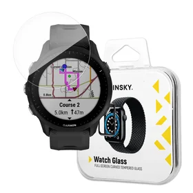 Wozinsky Full Glue Tempered Glass grūdintas stiklas Garmin Forerunner 955 9H pilnas ekranas su juodu rėmeliu