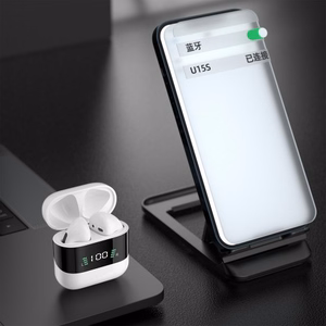 Bluetooth laisvų rankų įranga Dudao U15S Balta (su LED ekranu)
