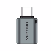 Vention CDQH0 kabelių lizdinio / kištukinio jungčių tipo keitiklis USB C USB A Pilka